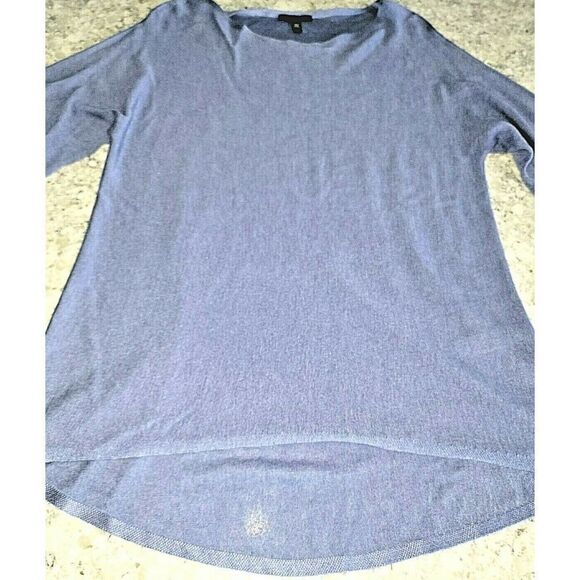 Eileen Fisher M Sweater Light Blue Lavender 3/4 Sleeve Tencel Blend Size Medium - Picture 2 of 7